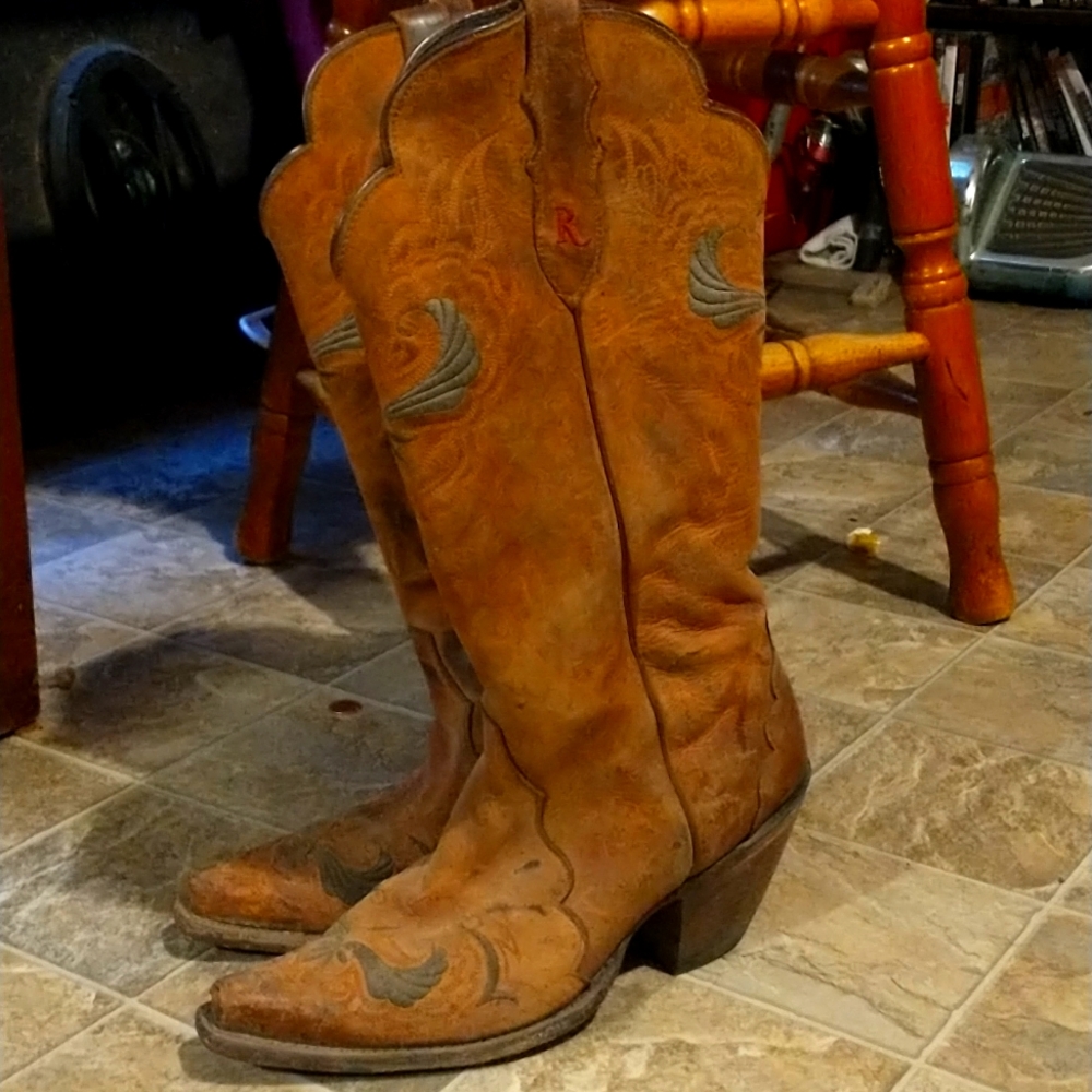 Reba McEntire Western cowgirl boots size 9